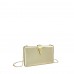 Bolso Clutch Efecto Metalizado Hoja